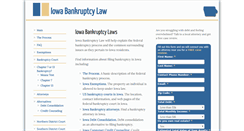 Desktop Screenshot of iowabankruptcylaw.com